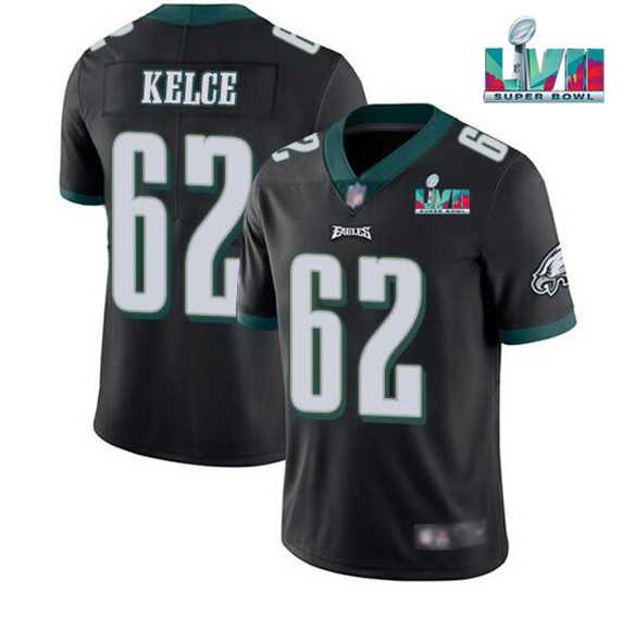 Men & Women & Youth Philadelphia Eagles #62 Jason Kelce Black Super Bowl LVII Patch Vapor Untouchable Limited Stitched Jersey,We sell and wholesale Men & Women & Youth Philadelphia Eagles #62 Jason Kelce Black Super Bowl LVII Patch Vapor Untouchable Limited Stitched Jersey on line form chian!